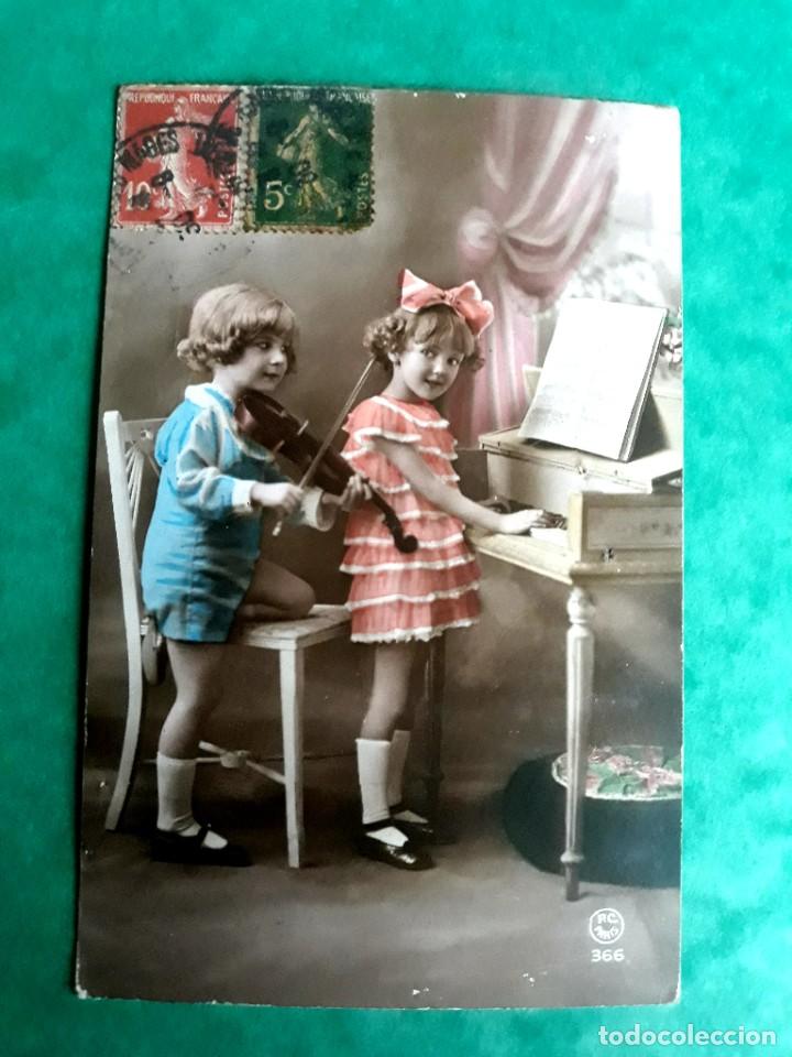 Postales: Antigua Postal Escrita y Sellada 1921 - Foto 1