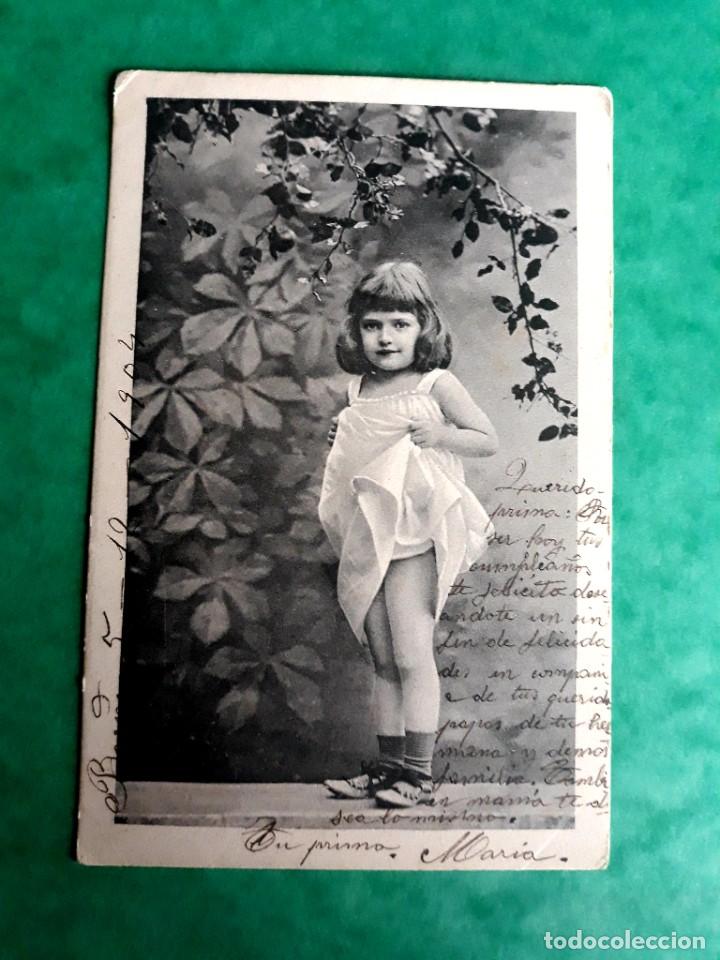 Postales: Antigua Postal Escrita y Sellada 1904 - Foto 1