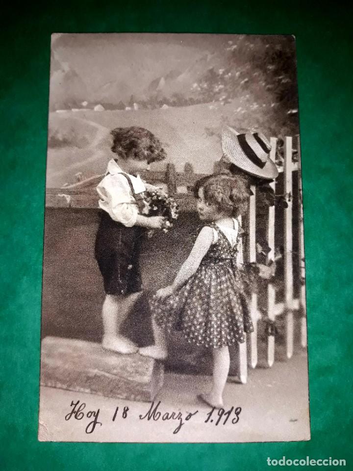 Postales: Antigua Postal Escrita 1913 - Foto 1