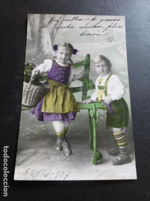 Postales: NI&Ntilde;OS CAMPESINOS POSTAL - Foto 1