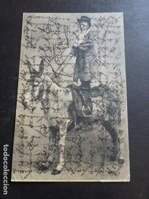 Postales: NI&Ntilde;O Y BURRO POSTAL - Foto 1