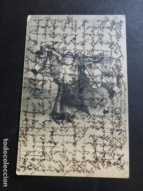 Postales: NI&Ntilde;O Y BURRO POSTAL - Foto 1