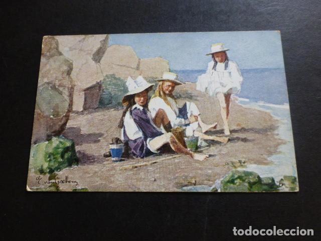 Postales: NI&Ntilde;OS EN LA PLAYA POSTAL - Foto 1