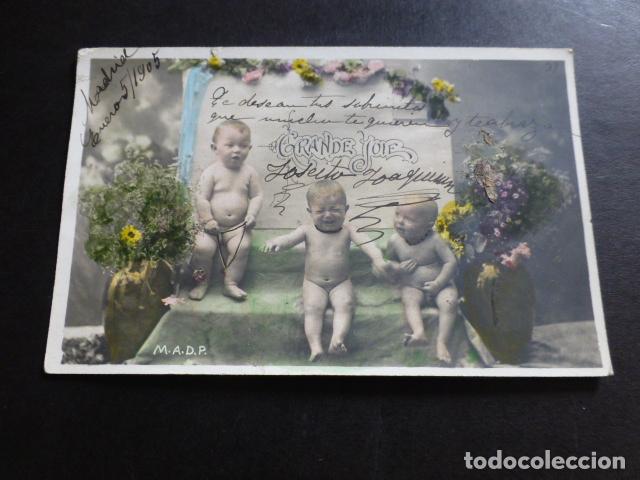 Postales: BEBES CON FLORES POSTAL - Foto 1