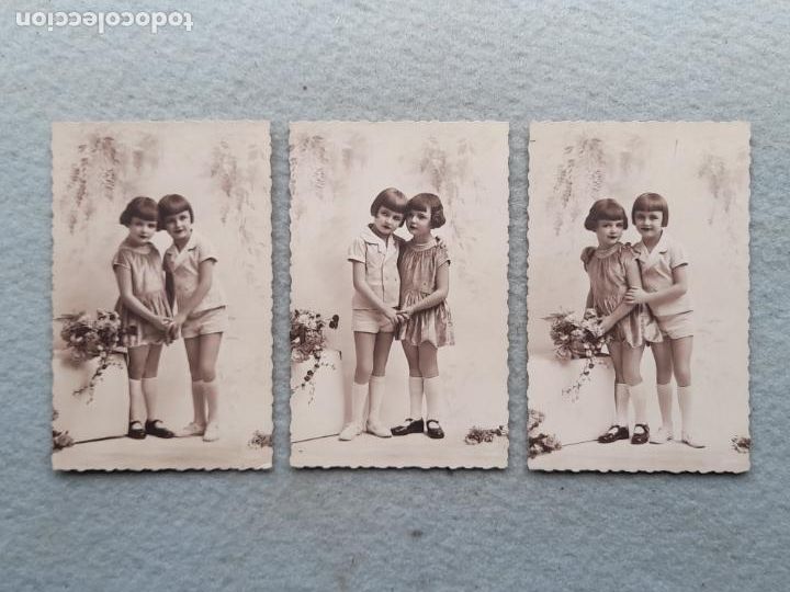 Postales: Lote de 3 Postales Antiguas de ni&ntilde;as. - Foto 1