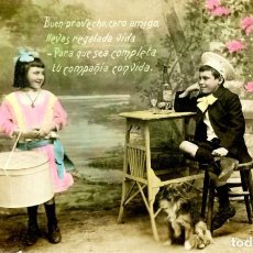 Postales: NIÑOS CON SU PERRO -AÑO 1908-FOTOGRÁFICA