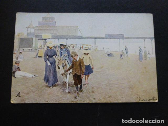 Postales: NI&Ntilde;OS EN LA PLAYA POSTAL - Foto 1