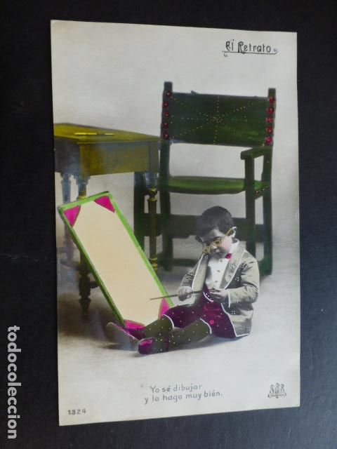 Postales: NI&Ntilde;O PINTOR POSTAL - Foto 1