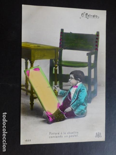 Postales: NI&Ntilde;O PINTOR POSTAL - Foto 1