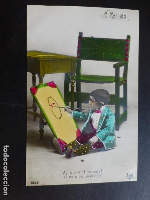 Postales: NI&Ntilde;O PINTOR POSTAL - Foto 1