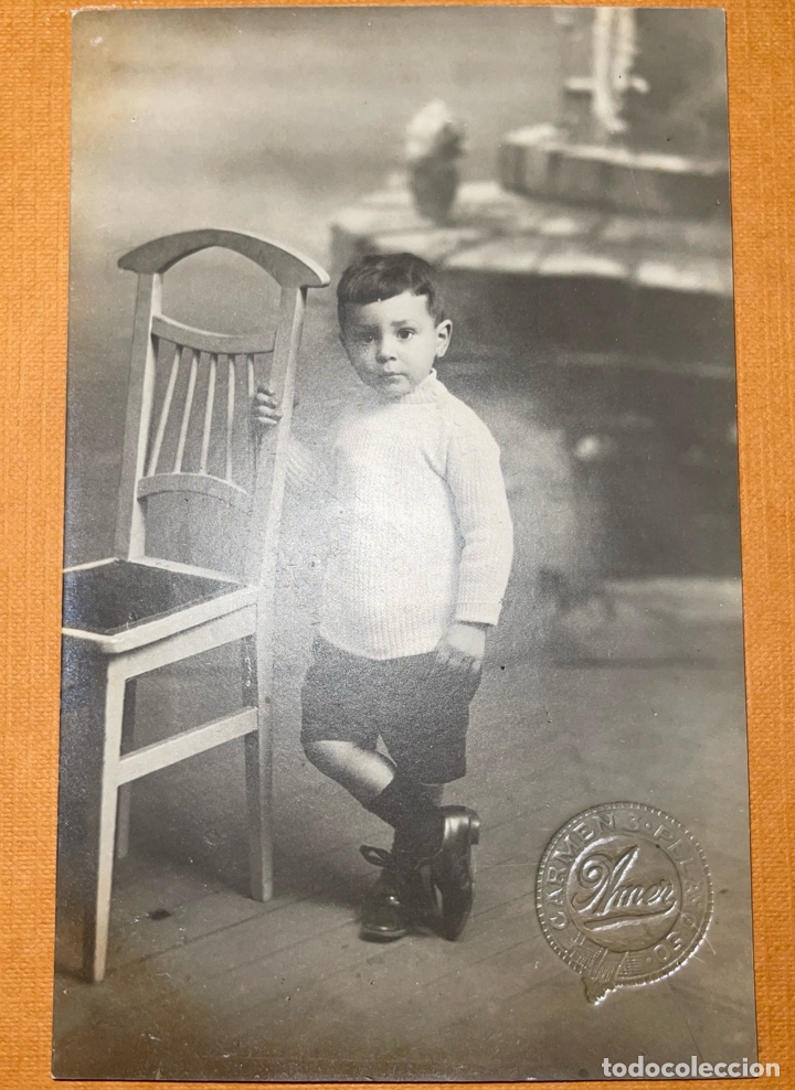Postais: P-935 Antigua postal fotogr&aacute;fica de un ni&ntilde;o. Sin escribir y sin circular