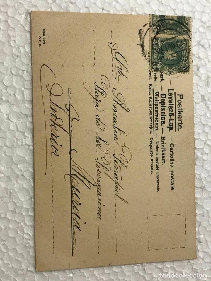 Postales: POSTAL CIRCULADA Y ESCRITA NI&Ntilde;A 1902 - Foto 2