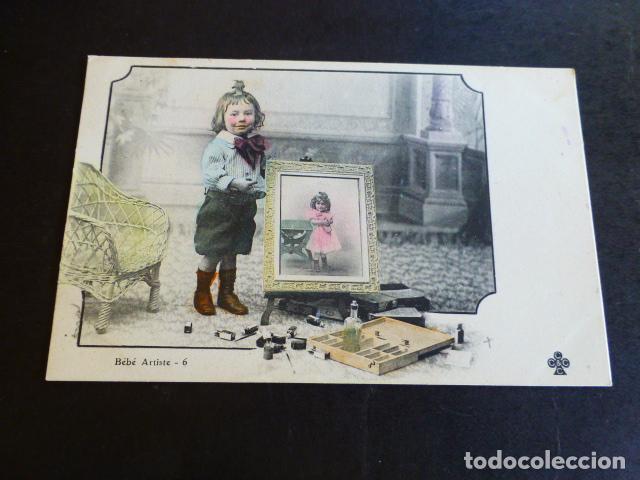 Postales: NI&Ntilde;A PINTORA POSTAL - Foto 1
