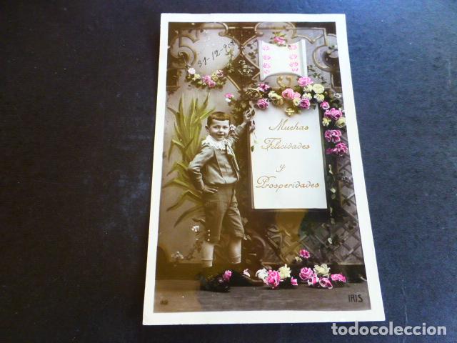 Postales: NI&Ntilde;O CON FLORES POSTAL - Foto 1