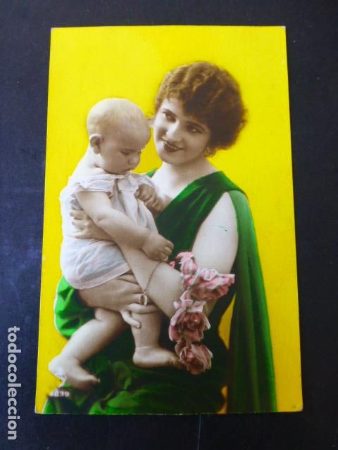 Postales: NI&Ntilde;O CON SU MADRE POSTAL - Foto 1