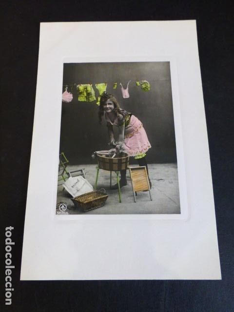 Postales: NI&Ntilde;A LAVANDERA POSTAL - Foto 1