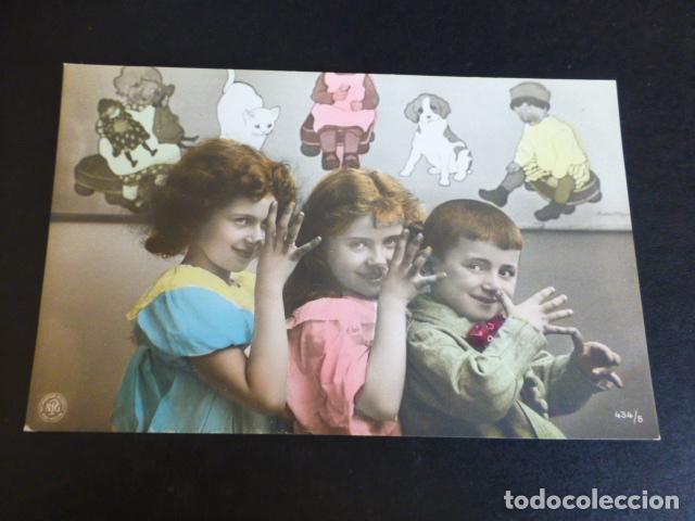 Postales: NI&Ntilde;OS BROMEANDO POSTAL - Foto 1