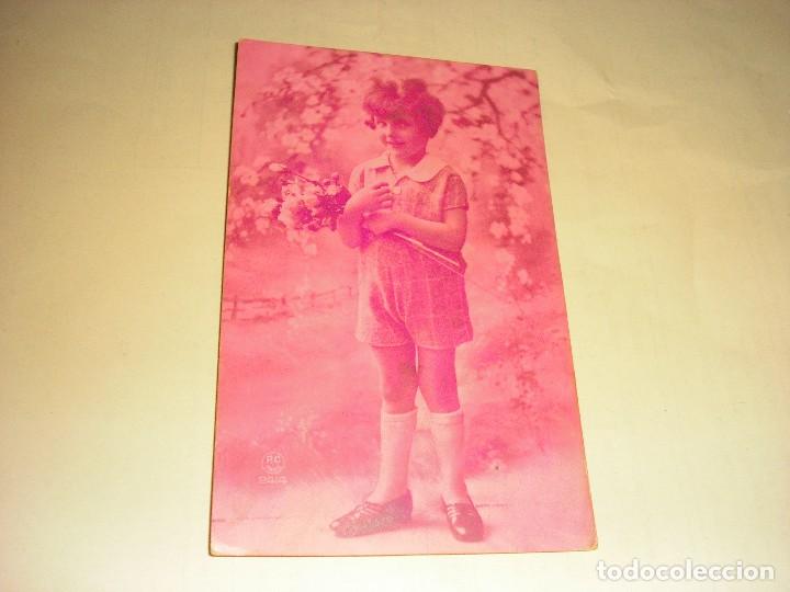 Postales: ANTIGUA POSTAL DE NI&Ntilde;A, PC PARIS . ESCRITA. - Foto 1