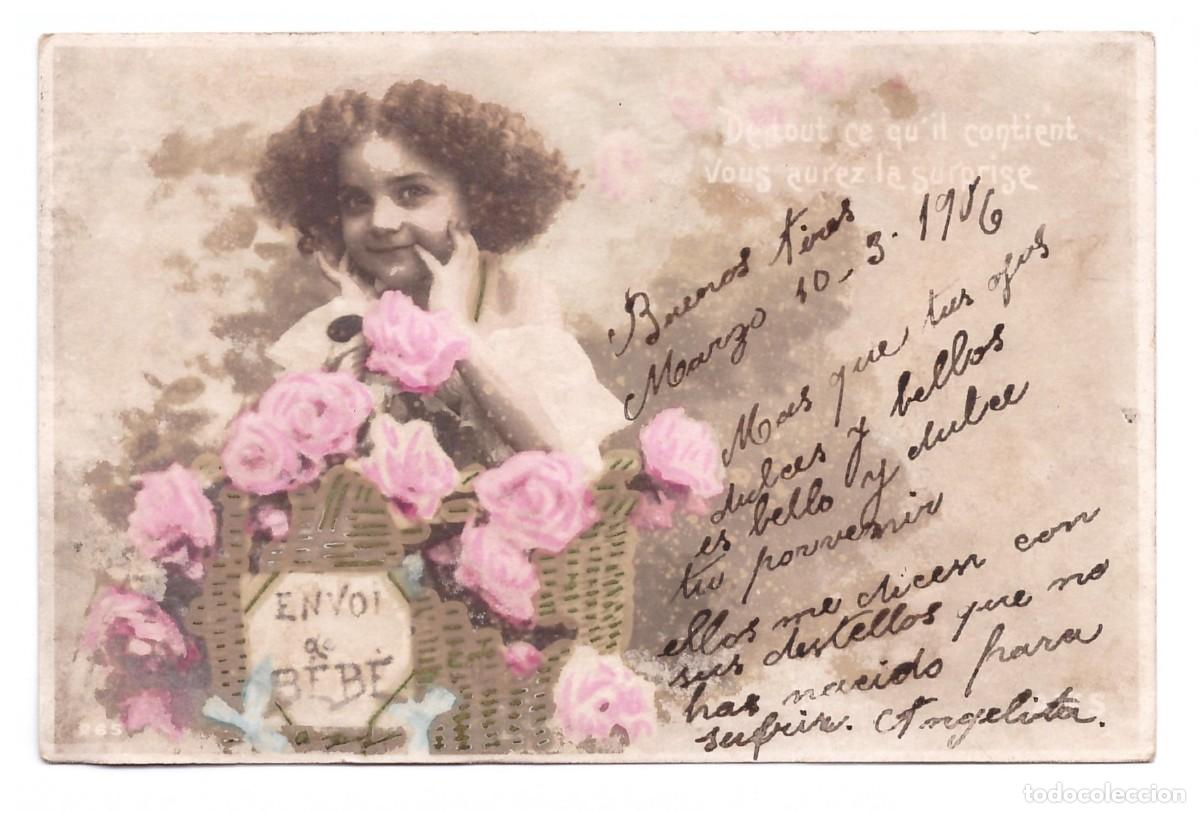 Postcards: ENVOI DE BEB&Egrave; // DE TOUT CE QU'IL CONTIENT VOUS AUREZ LA SURPRISE // 1906