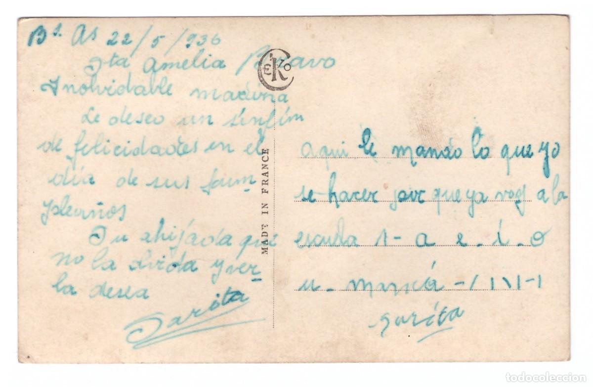 Postales: PAREJA DE NI&Ntilde;AS // CIRCULADA EN 1936 - Foto 2