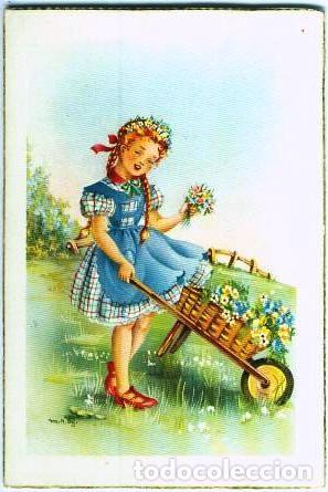 Postales: Ni&ntilde;a con flores - Foto 1