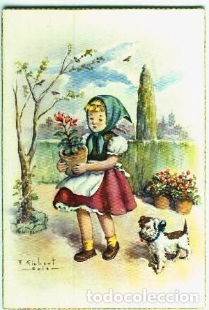 Postales: Jardinera con perrito - Foto 1