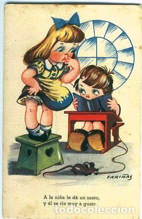 Postales: Pareja de ni&ntilde;os - Foto 1
