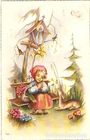 Postales: Ni&ntilde;a rezando - Foto 1