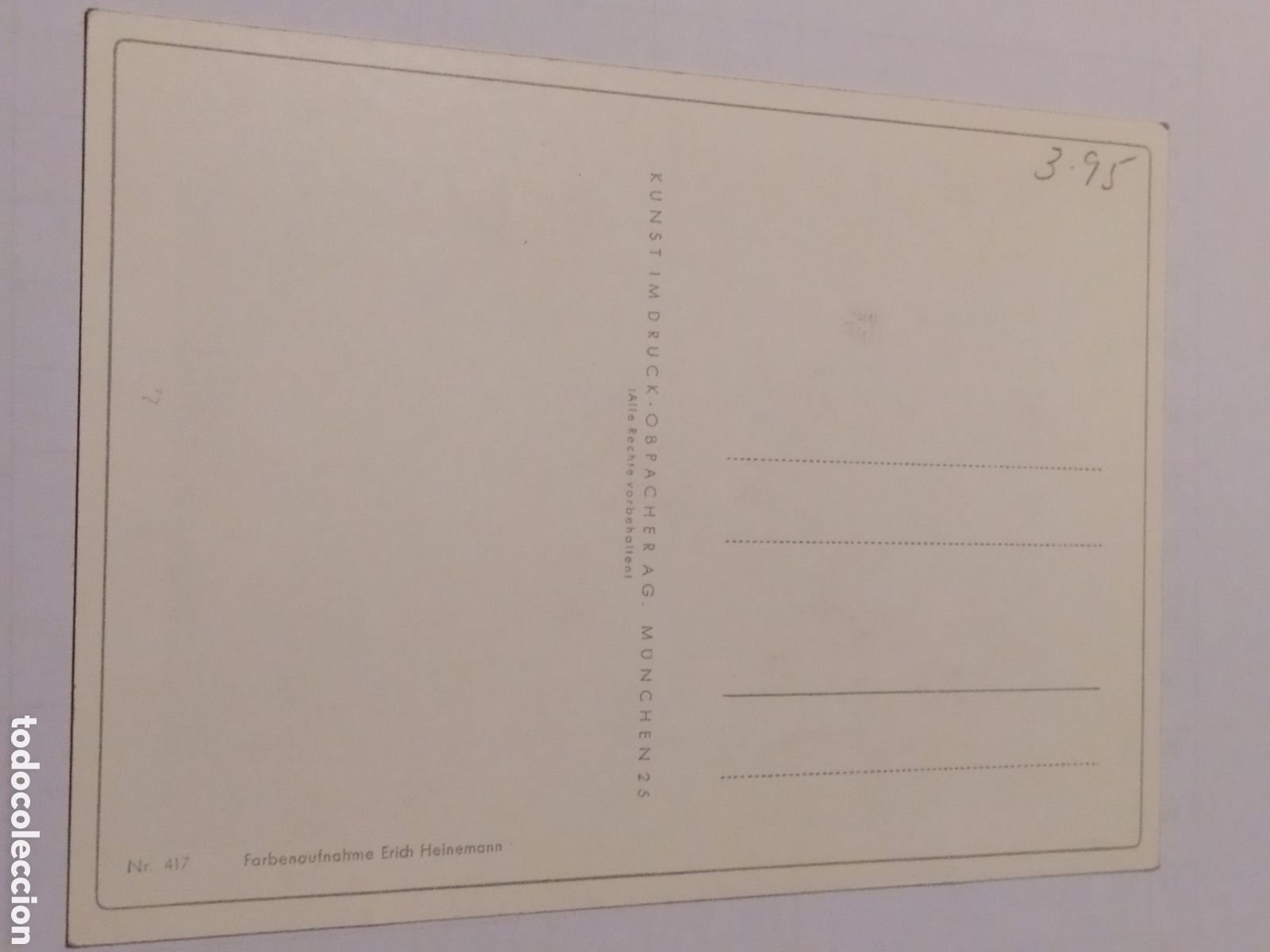 Postales: N&ordm; 417 E. HEINEMANN - KUNSTIMDRUCK - MUNCHEN - Foto 2