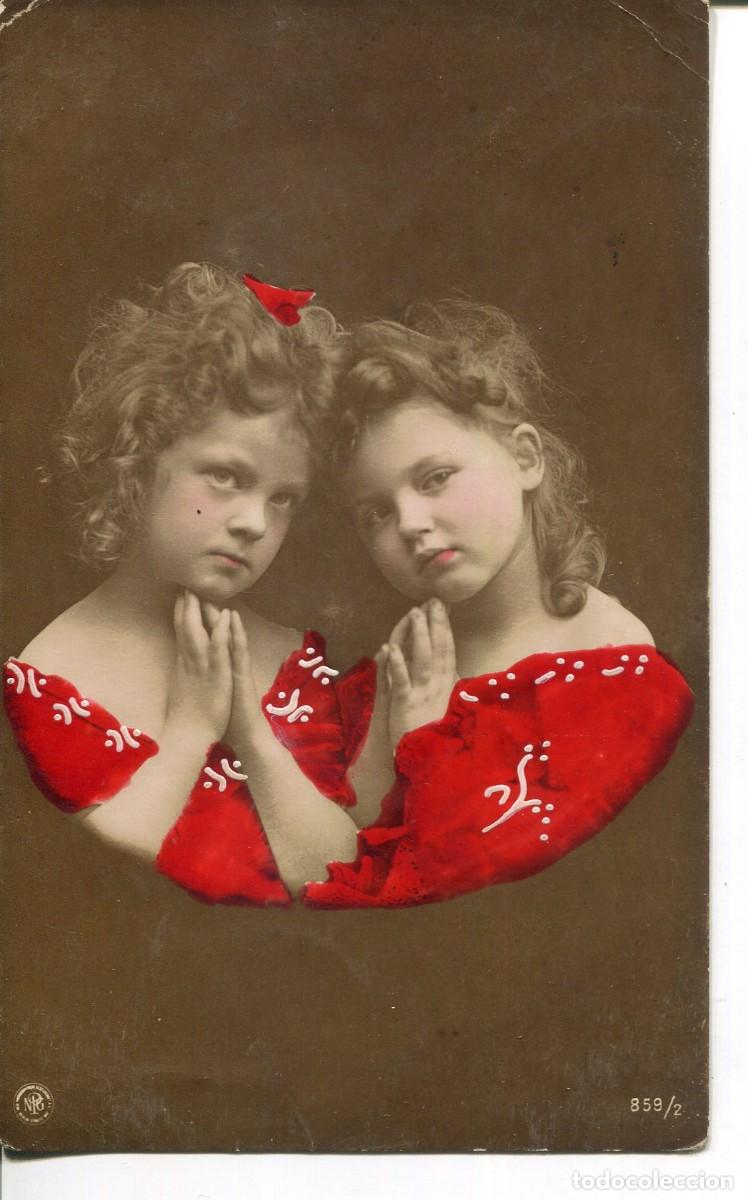 Postales: PAREJA DE NI&Ntilde;AS- A&Ntilde;O 1907 - Foto 1