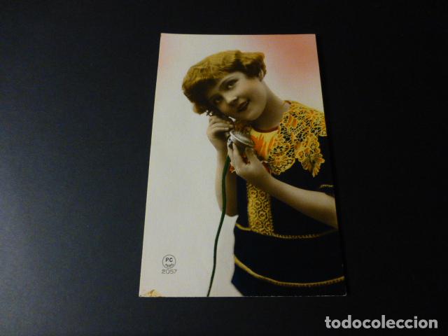 Postales: NI&Ntilde;A AL TELEFONO POSTAL - Foto 1