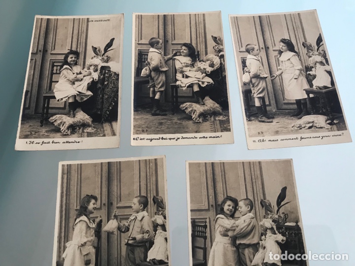 Postales: Lote 5 postales &ldquo;Un mariage&rdquo; - Foto 3