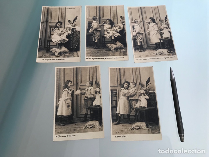 Postales: Lote 5 postales &ldquo;Un mariage&rdquo; - Foto 4