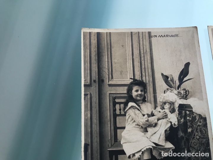 Postales: Lote 5 postales &ldquo;Un mariage&rdquo; - Foto 7