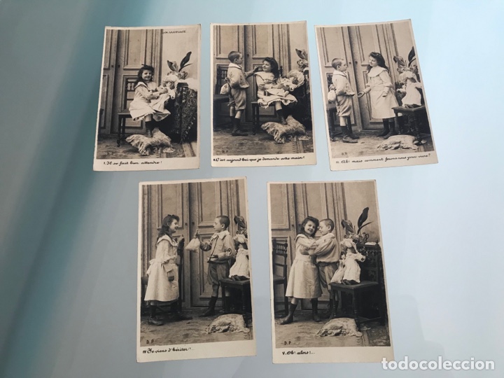 Postales: Lote 5 postales &ldquo;Un mariage&rdquo; - Foto 1