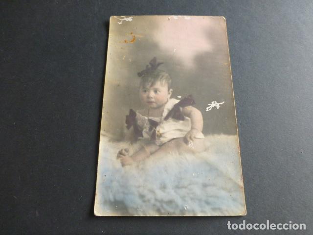 Postales: NI&Ntilde;A CON LAZO POSTAL - Foto 1