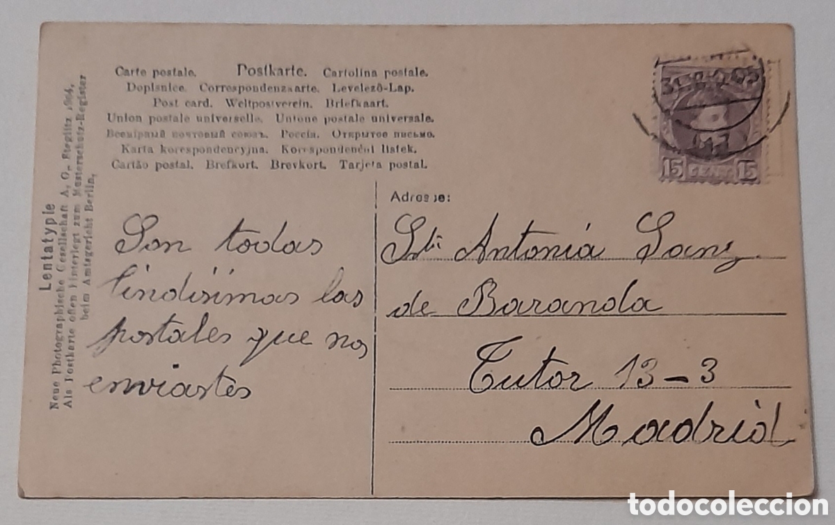 Postales: Postal infantil circulada en 1905 - Foto 2