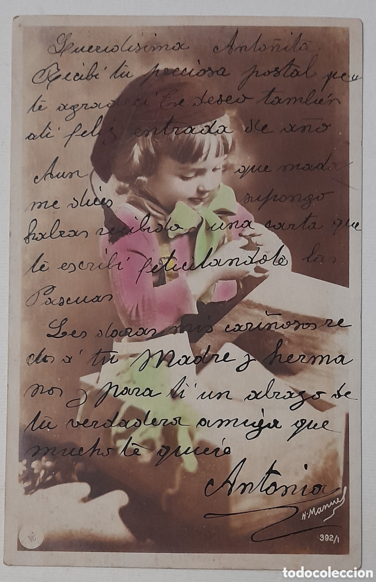 Postales: Postal infantil circulada en 1905 - Foto 1