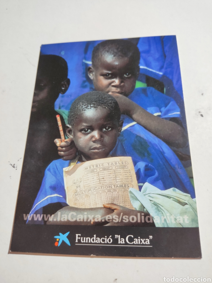 Postales: Postal fundaci&oacute;n la Caixa ni&ntilde;os - Foto 1