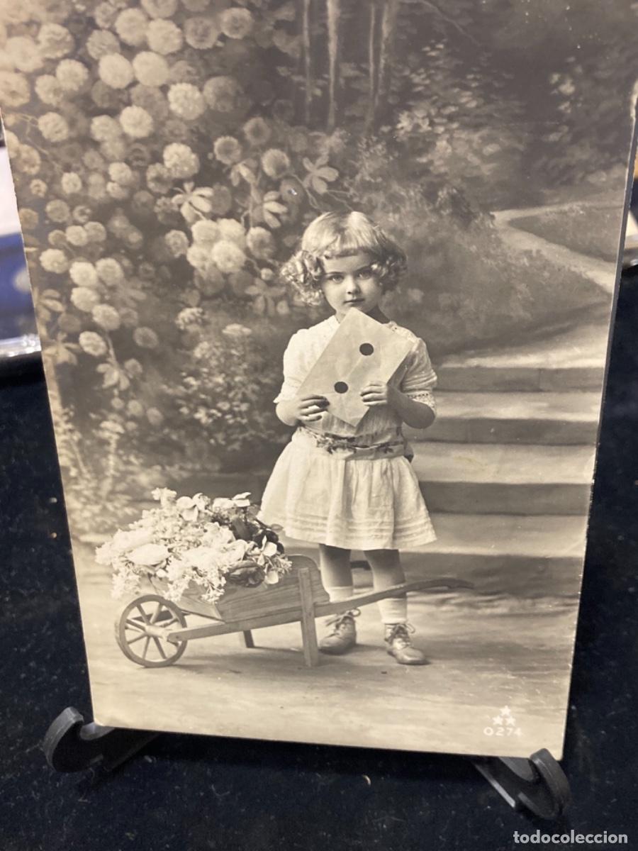 Postales: Magnifica postal antigua tem&aacute;tica ni&ntilde;os - Foto 2