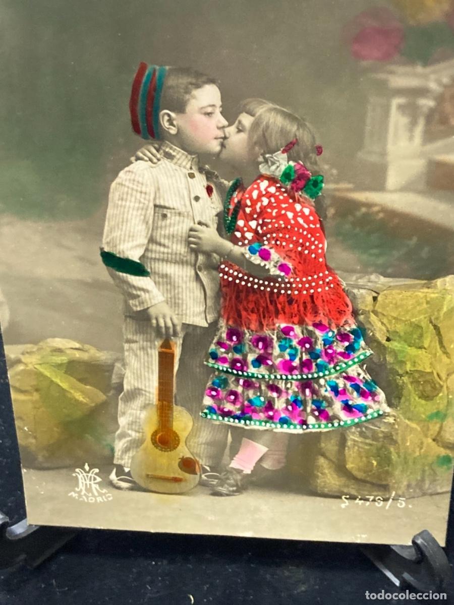 Postales: Magnifica postal antigua tem&aacute;tica ni&ntilde;os - Foto 3