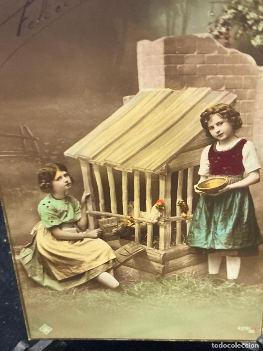 Postales: Magnifica postal antigua tem&aacute;tica ni&ntilde;os - Foto 2