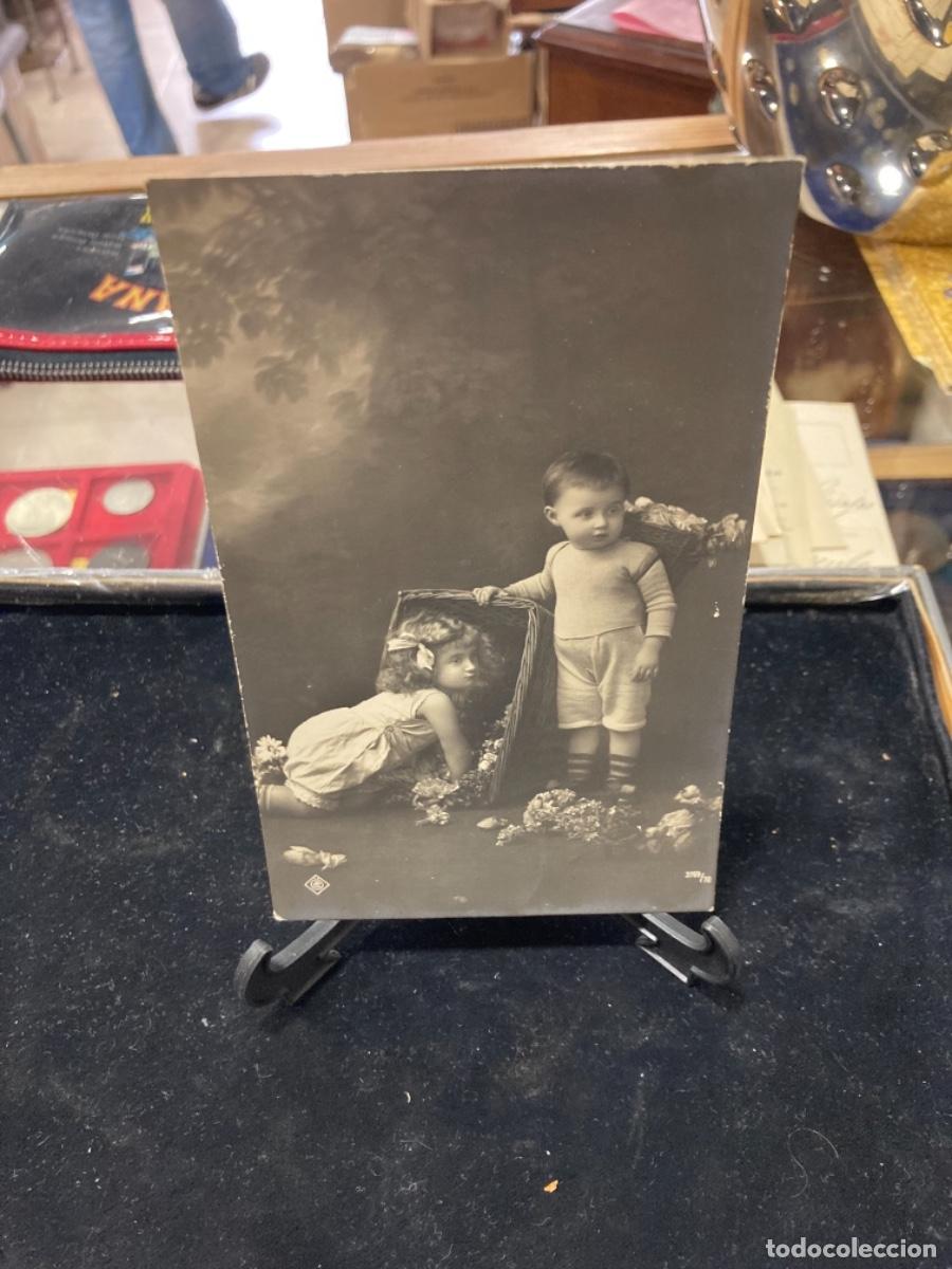 Postales: Magnifica postal antigua tem&aacute;tica ni&ntilde;os - Foto 1