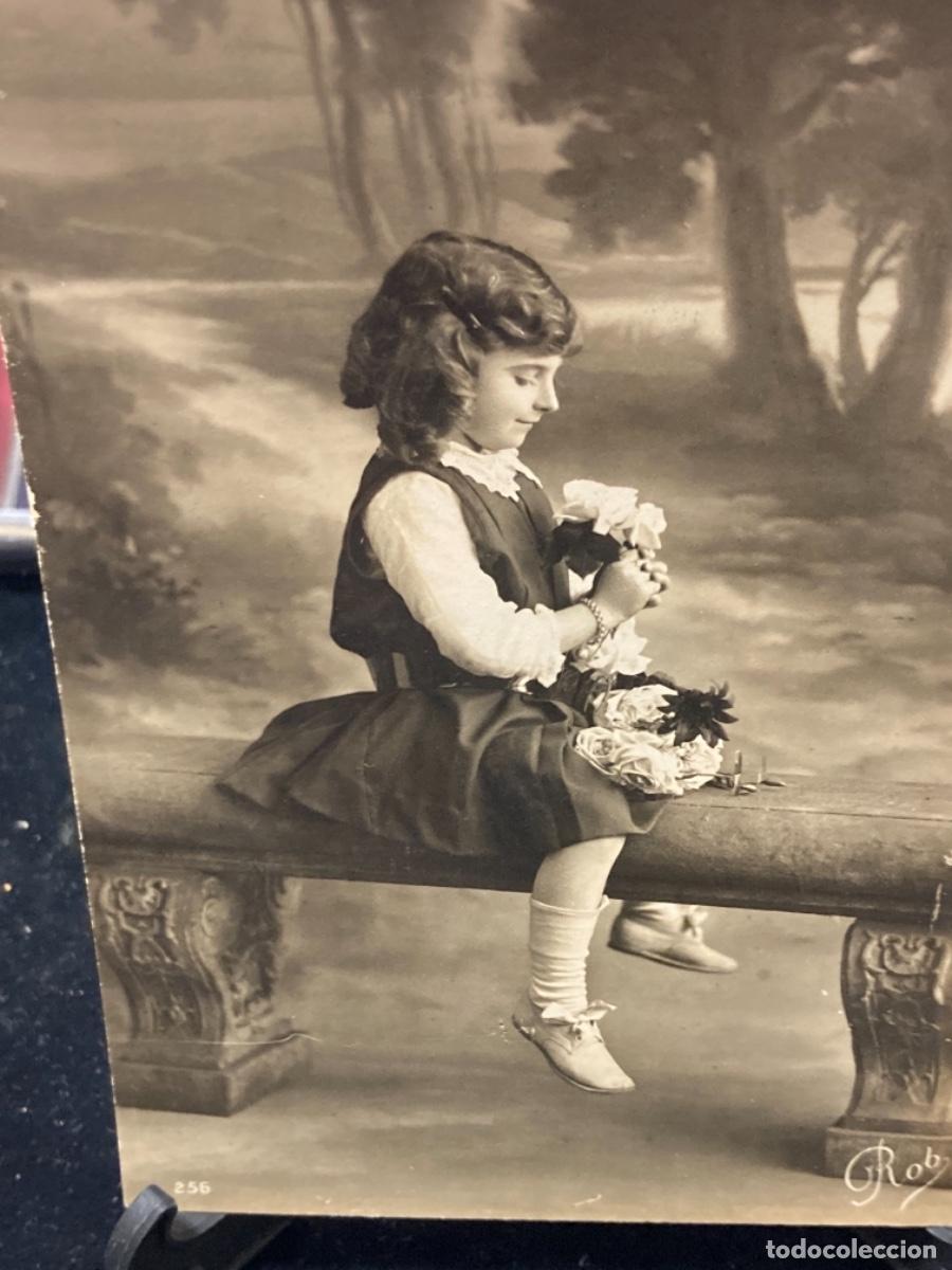 Postales: Magnifica postal antigua tem&aacute;tica ni&ntilde;os - Foto 2
