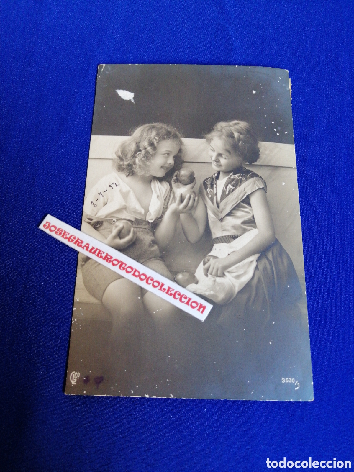 Postales: NI&Ntilde;AS MODELOS POSANDO POSTAL A&Ntilde;O 1912 - Foto 1