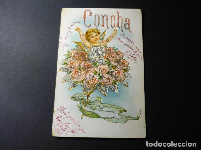 Postales: NI&Ntilde;A EN RAMO DE FLORES POSTAL - Foto 1