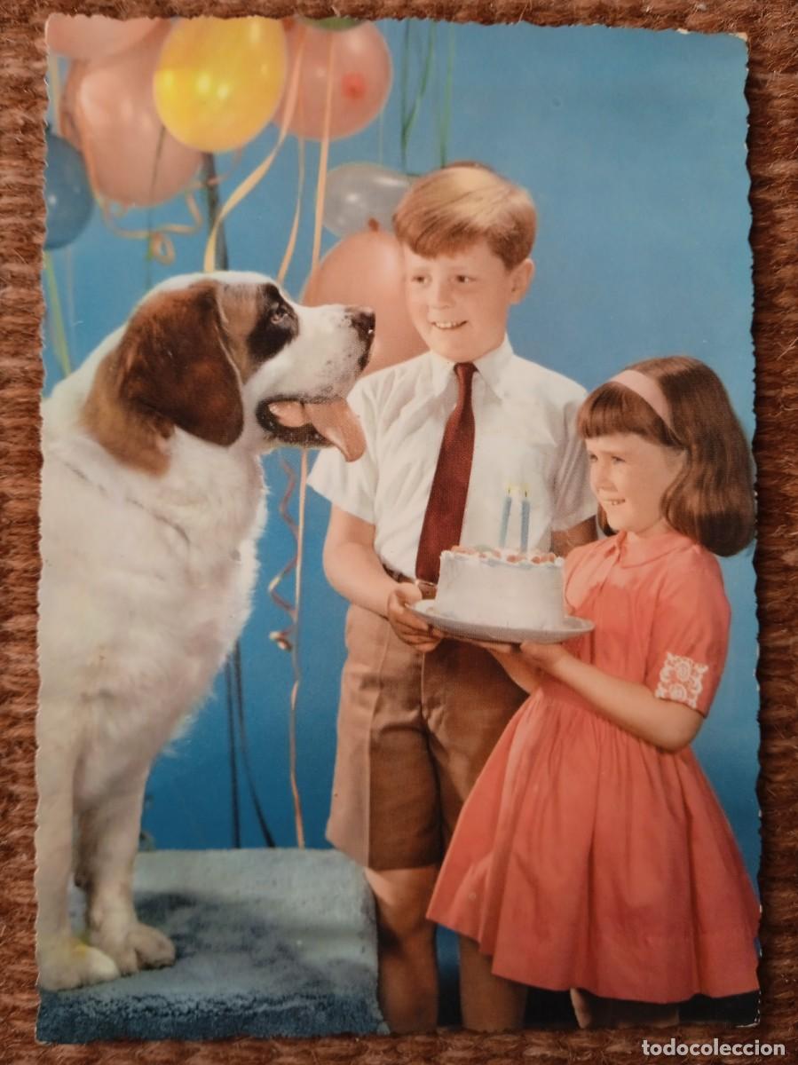 Postales: NI&Ntilde;OS CON PERRO - Foto 1