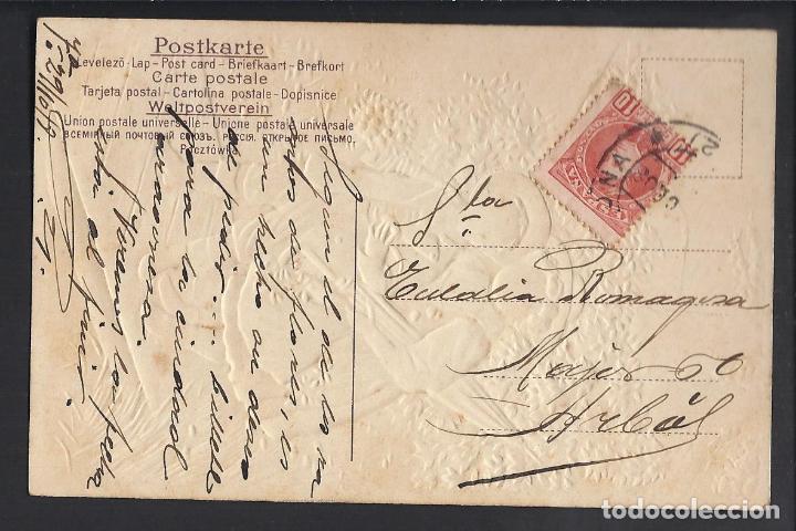 Postales: Tarjeta posta escrita y circulada en 1908. Ni&ntilde;os - Foto 2