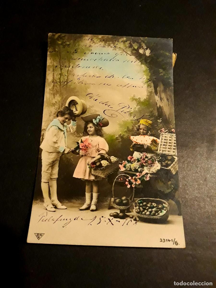 Postales: Antigua Postal Escrita y Sellada 1908 - Foto 1