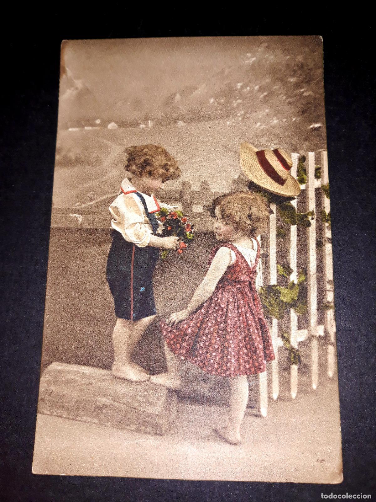 Postales: Antigua Postal Escrita y Sellada 1913 - Foto 1